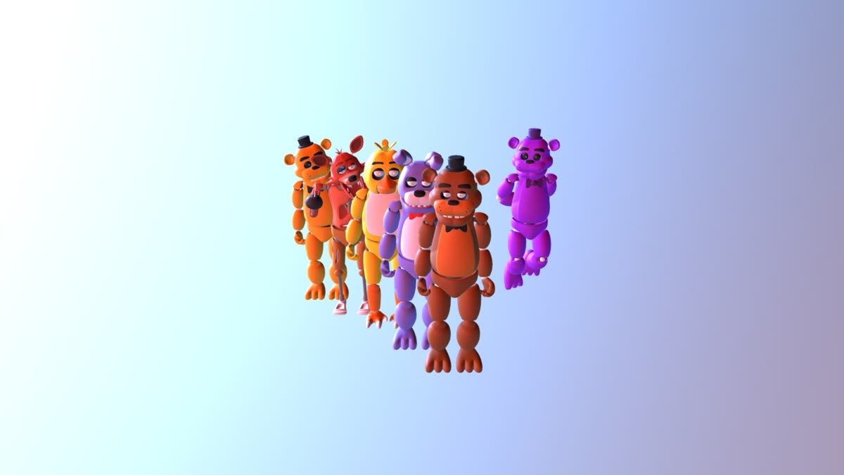 fnaf 1 all animatronics (blend) — 포트나이트 FNAF 콜라보 무료인가, 언제 시작하나
