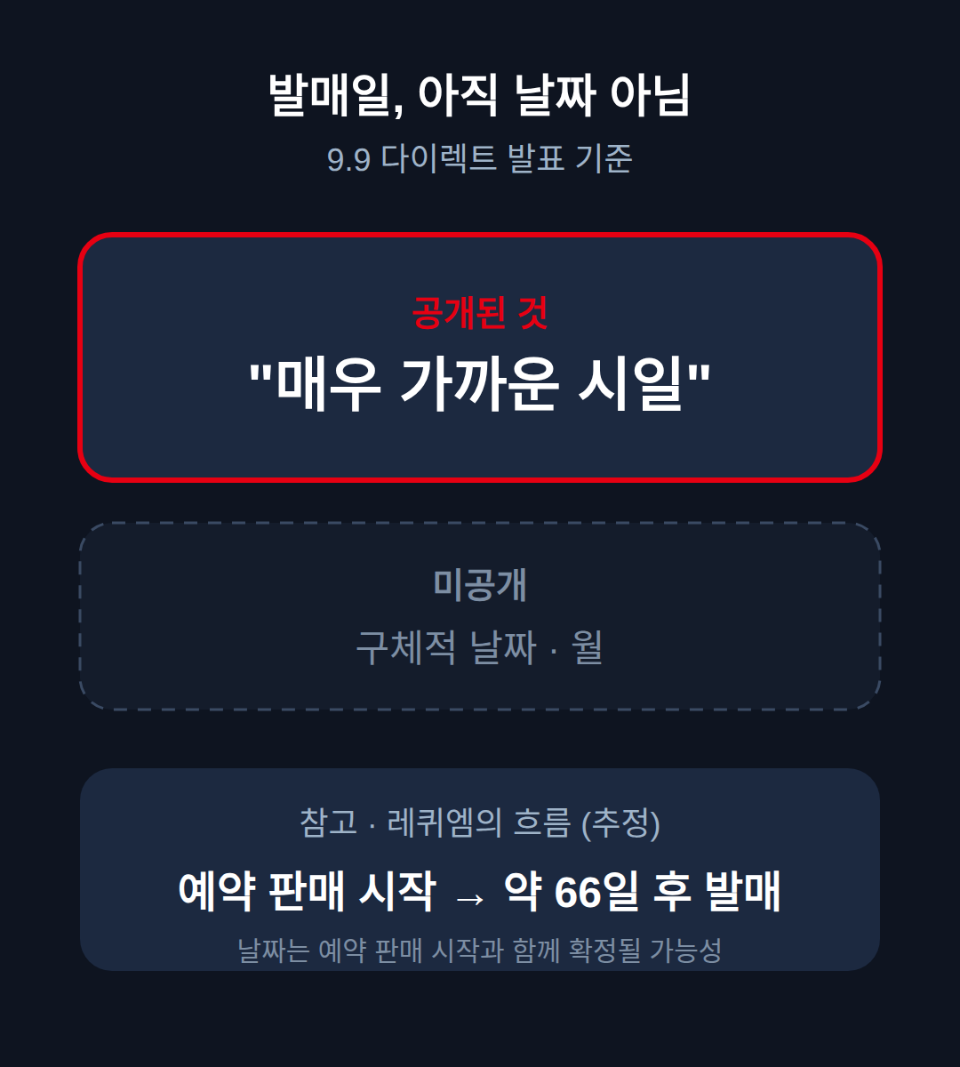 바이오하자드 리메이크 스위치2 발매일, 2026년 9월 9일 발표 기준 '매우 가까운 시일'