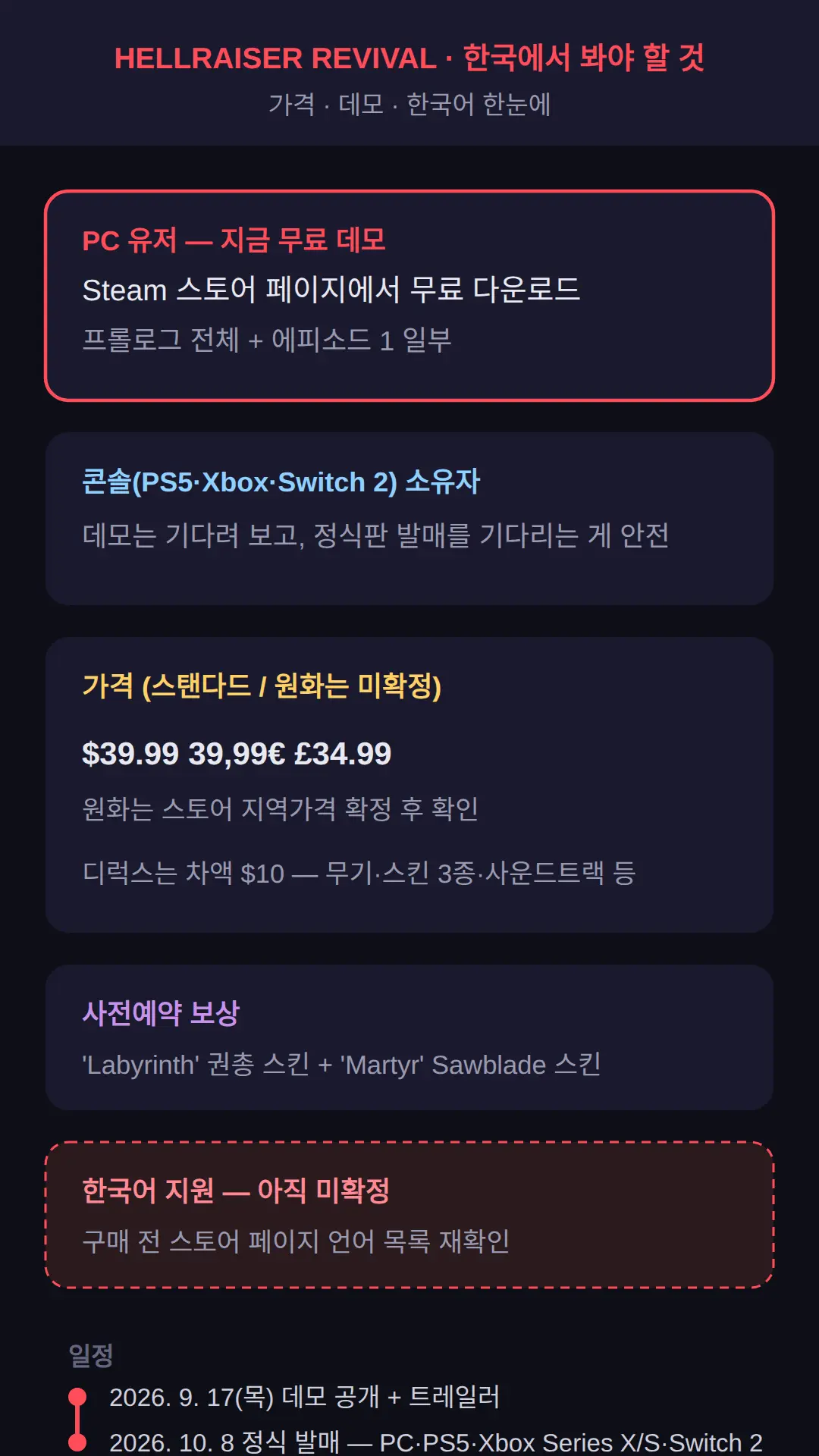 한국에서 봐야 할 것 — 원화 가격·한국어·연령등급
