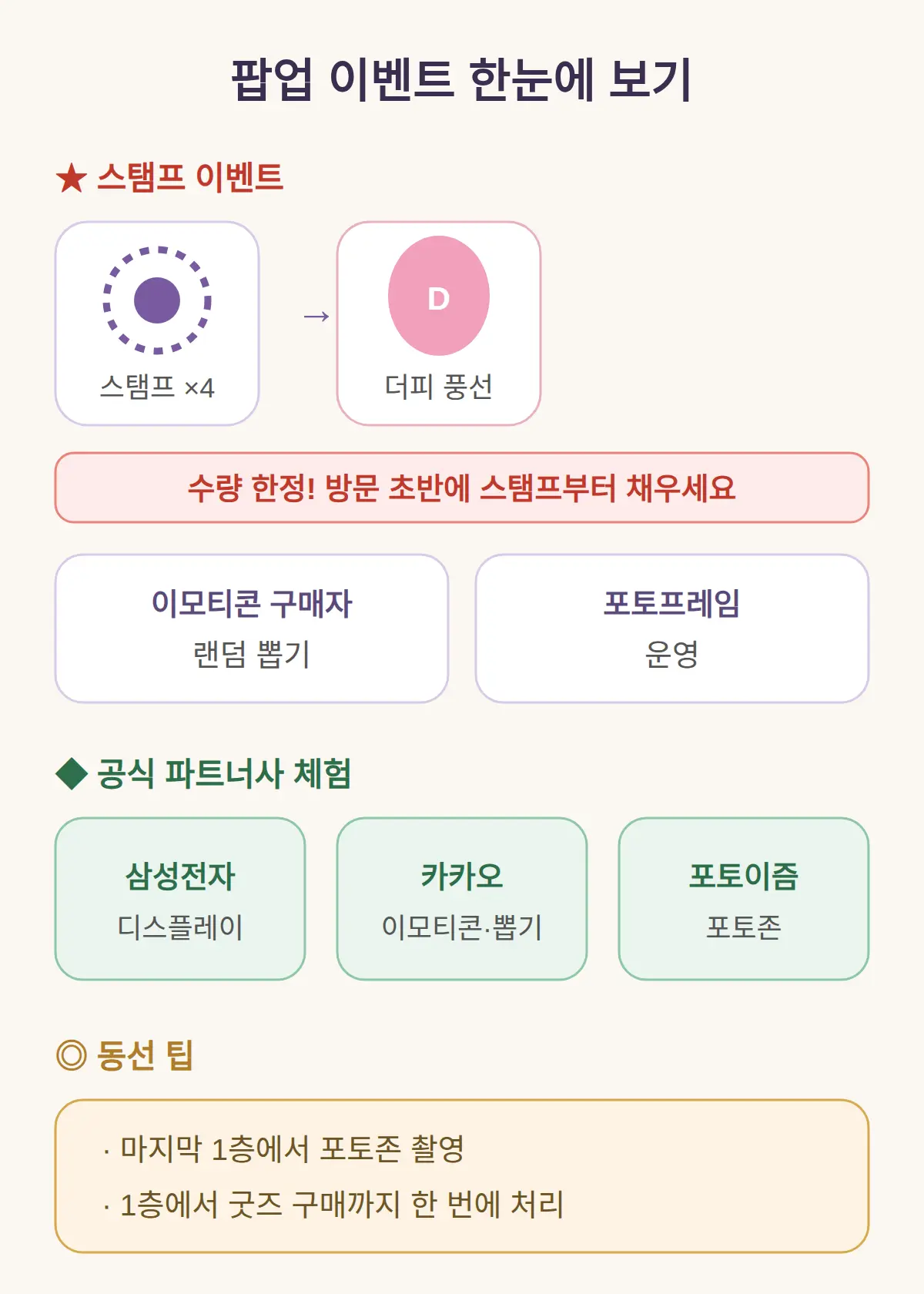 이벤트와 파트너사 체험
