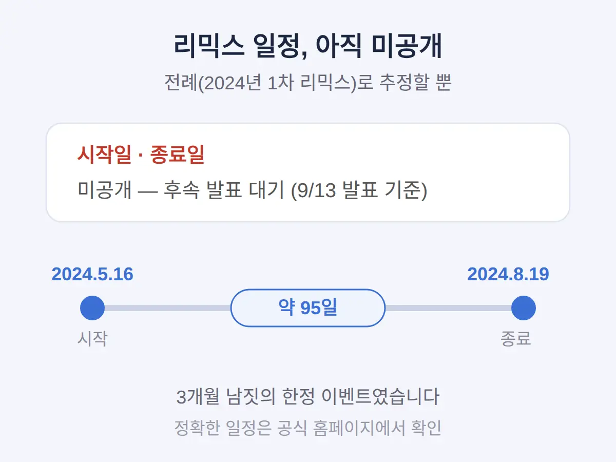 리치왕의 분노 리믹스 언제 시작하나