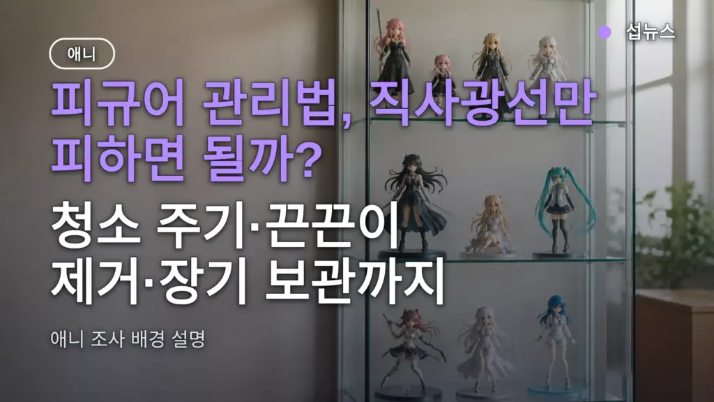 피규어 관리법, 직사광선만 피하면 될까? 청소 주기·끈끈이 제거·장기 보관까지