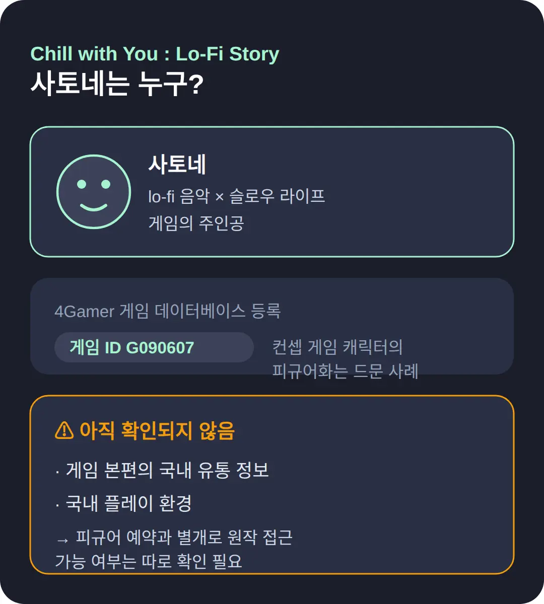 Chill with You : Lo-Fi Story — 사토네는 누구