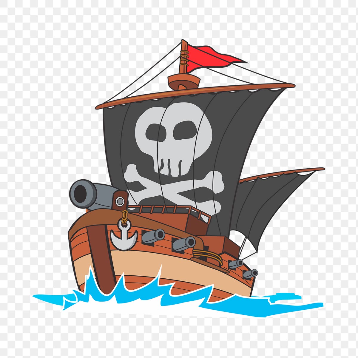 Pirate ship png sticker, vehicle — 원피스 보기전 알아야 할 것 — 최소 설정 4가지