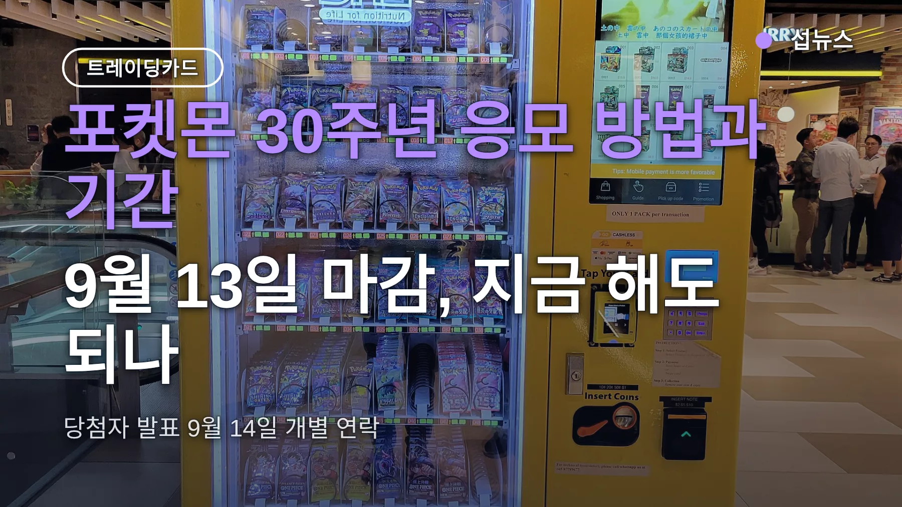 포켓몬 30주년 응모 방법과 기간 — 9월 13일 마감, 지금 해도 되나