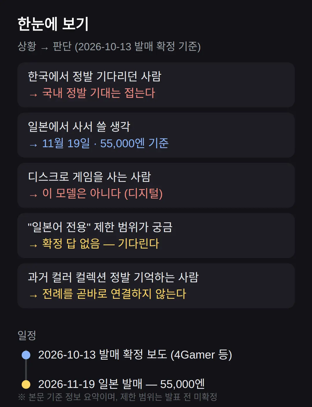 일본어 전용 모델, 한국 계정에서 되나