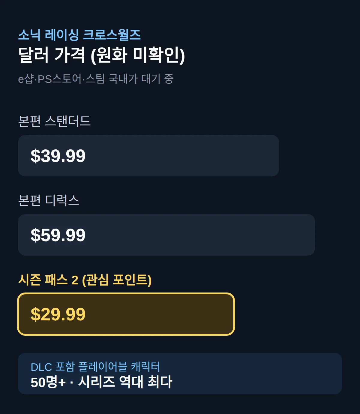 한국에서 뭐가 달라지나 — 원화 가격과 내가 봐야 할 것